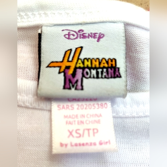 Disney Hannah Montana Girls Two Pieces Tank with built-in White Tee-Short Sleeve - Picture 6 of 9